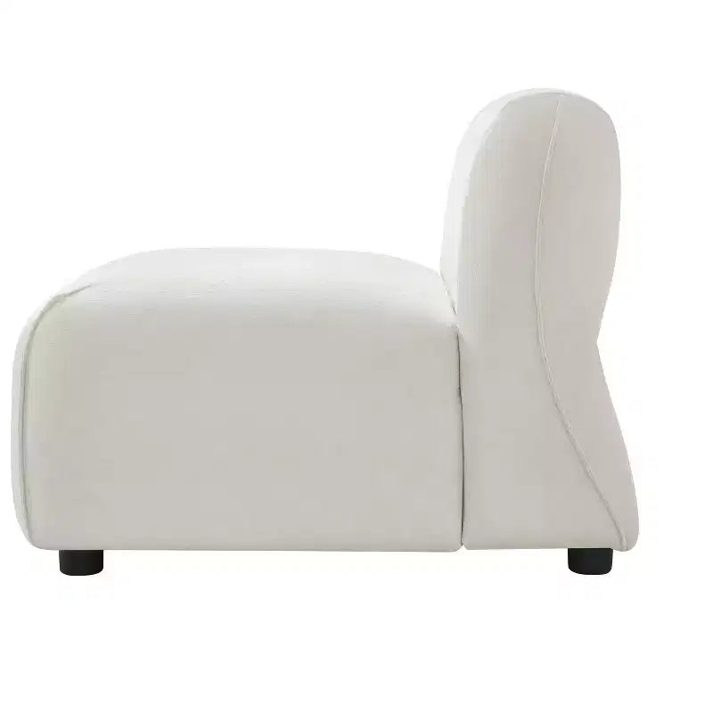 Fauteuil d'appoint rembourré avec pouf Lazy Single Sofa Lounge Chair Fauteuil de loisirs rembourré doux - ModernLuxe