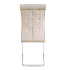 Lot de 2 chaises de salle à manger rétro en similicuir façon peau d'alligator avec détails de boucle en cristal