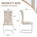 Lot de 2 chaises de salle à manger rétro en similicuir façon peau d'alligator avec détails de boucle en cristal