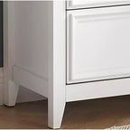 Commode moderne à 7 tiroirs, avec poignées métalliques, pour rangement de chambre à coucher