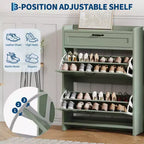 Meuble à chaussures pivotant moderne, Rangement peu encombrant pour entrées, Durable et élégant, Montage facile, Idéal pour les foyers occupés