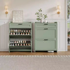 Meuble à chaussures pivotant moderne, Rangement peu encombrant pour entrées, Durable et élégant, Montage facile, Idéal pour les foyers occupés