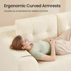 VASAGLE Canapé sans accoudoirs de 275 cm avec méridienne, assise profonde, en velours côtelé en forme de L pour salon, méridienne à droite