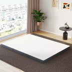 BestMassage 4 Inch Folding Mattress Tri-Fold Memory Foam Mattress Topper with Washable Cover for Camping Gust or Floor RV, Queen