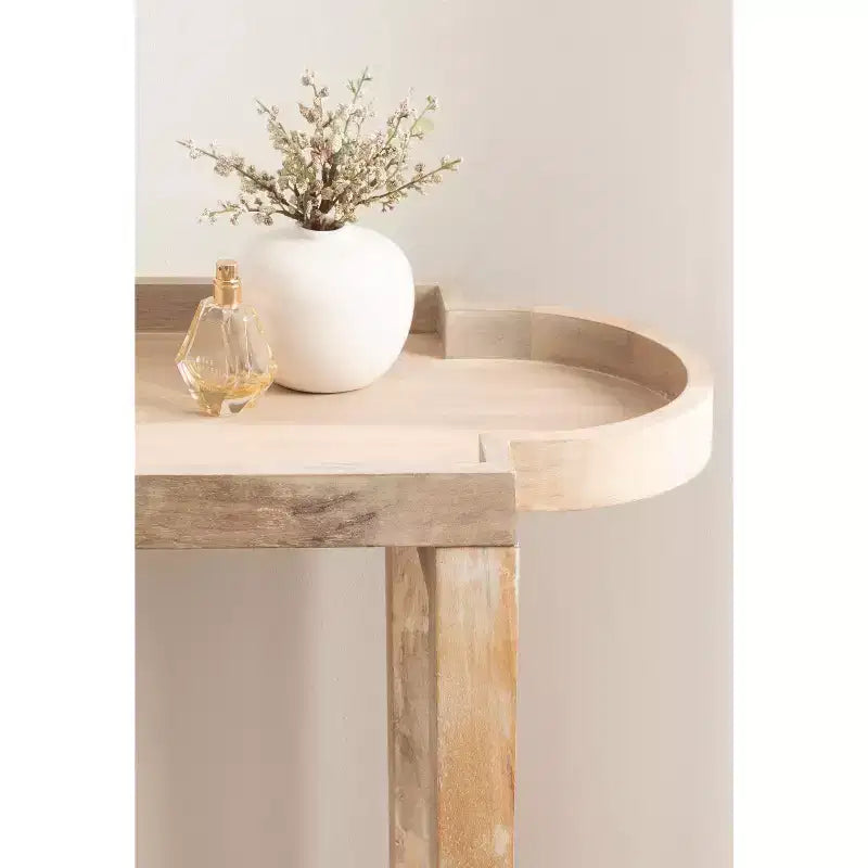 Table console Jovie en bois de Kate and Laurel, 38x14x30, Naturel