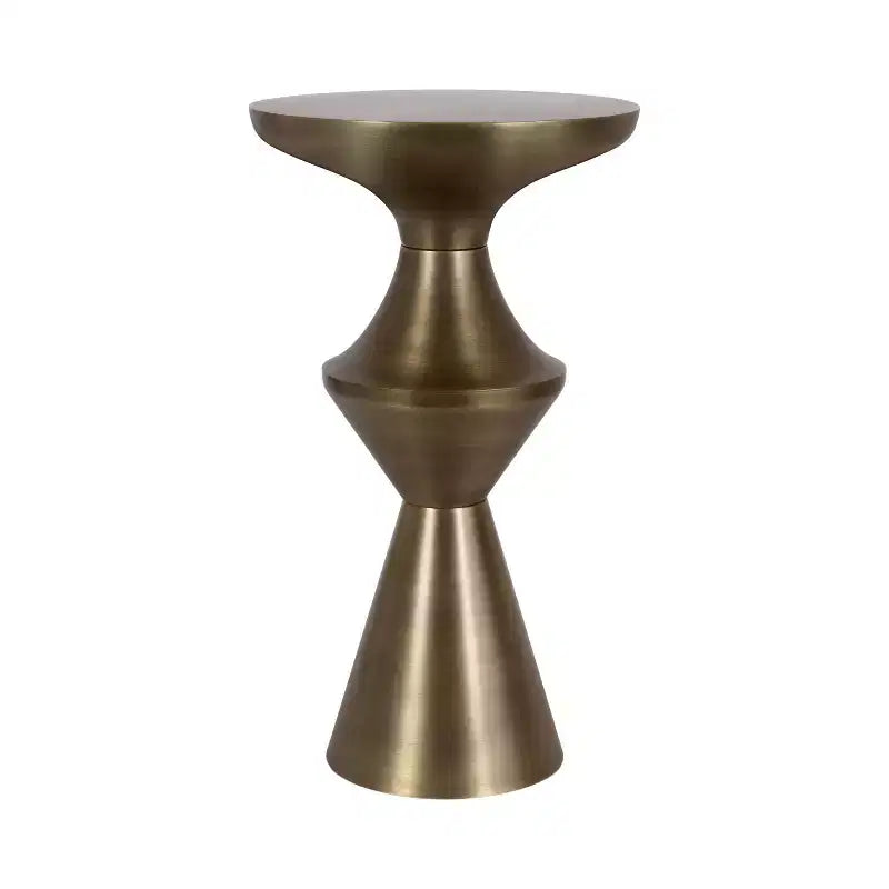 Kate and Laurel Zavalia Metal Side Table, 13x13x22, Gold