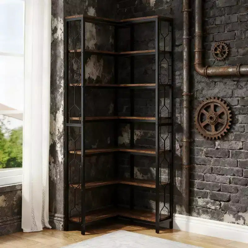 Étagère à 7 niveaux industrielle haute de 200 cm GDFStudio Mathilde