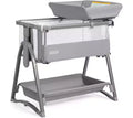 Karl Home 5 In 1 Crib Bassinet Bedside Sleeper in Gray With Changing Table