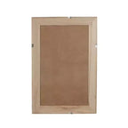 Miroir mural décoratif rectangulaire en rotin 24 x 36 avec cadre en bois, miroir d'appoint de style ferme pour salle de bain, entrée ou décoration intérieure - Panipeachy