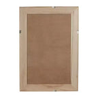 Miroir mural décoratif rectangulaire en rotin 24 x 36 avec cadre en bois, miroir d'appoint de style ferme pour salle de bain, entrée ou décoration intérieure - Panipeachy