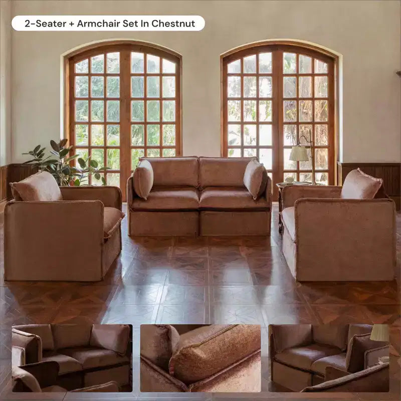 Anabei Pouf Modulaire Lavable | Siège Memorix+