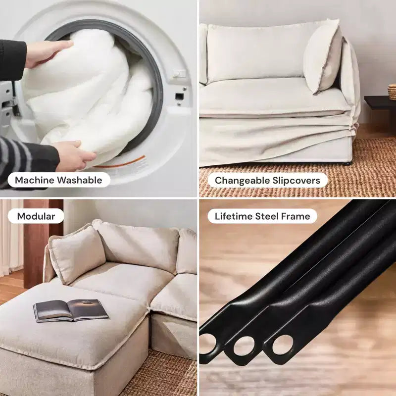 Anabei Pouf Modulaire Lavable | Siège Memorix+