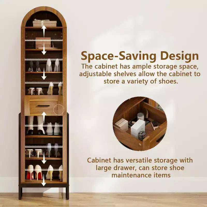Meuble de rangement pour chaussures hautes et étagère ELECWISH