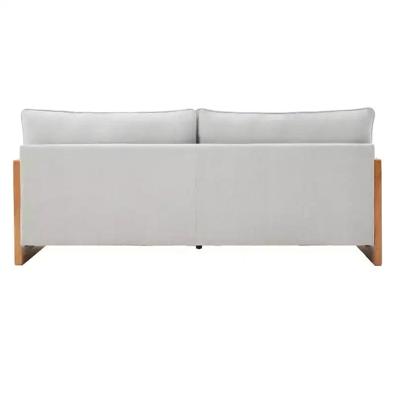 Canapé 3 places en chenille et bois d'hévéa moderne Emanuelle 77.8 Christopher Knight Home