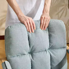 Karl Home Fauteuil moderne rembourré, chaise de bureau ergonomique avec hauteur réglable, pivotant à 360°, roulettes, chaise d'appoint coiffeuse