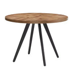 Table de salle à manger Jolana en chêne et finition noire - Chêne - iNSPIRE Q