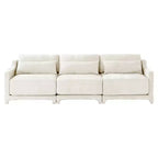 Homy Casa Canapé 3 places en chenille avec coussins lombaires, canapé rembourré moderne pour salon