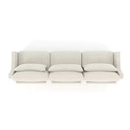 Homy Casa Canapé 3 places en chenille avec coussins lombaires, canapé rembourré moderne pour salon