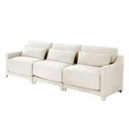 Homy Casa Canapé 3 places en chenille avec coussins lombaires, canapé rembourré moderne pour salon