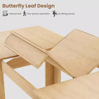 Table à manger extensible de 160 cm à 220 cm pour 6-10 personnes, tables de cuisine de style rustique avec cadre robuste en bois, grande table de dîner rectangulaire pour salle à manger