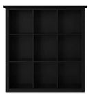 Bibliothèque et unité de rangement transitionnelle à 9 casiers Stratford en BOIS MASSIF de 45 po x 43 po