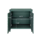 GDFStudio Yann Buffet moderne en bois avec 2 portes et pieds sculptés