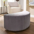 Pouf Louth Wale en velours côtelé et demi-lune - iNSPIRE Q