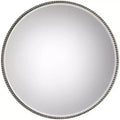 Uttermost Stefania Antiqued Silver Leaf 40 Round Oversized Mirror