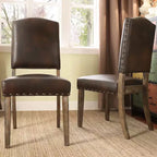 Chaises de salle à manger capitonnées Cobble Hill (lot de 2) - iNSPIREQ