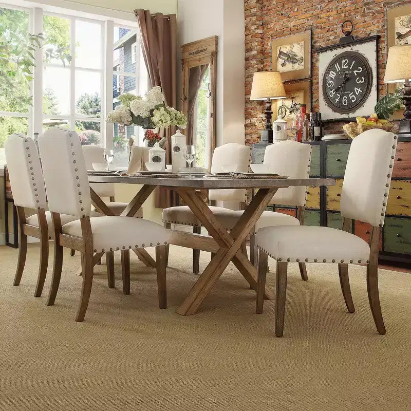 Chaises de salle à manger capitonnées Cobble Hill (lot de 2) - iNSPIREQ