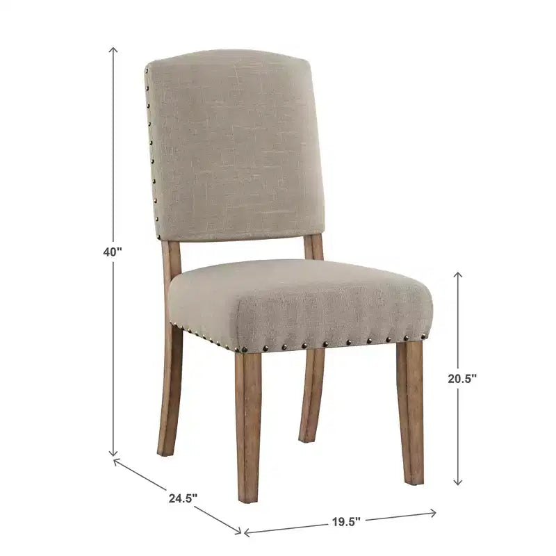 Chaises de salle à manger capitonnées Cobble Hill (lot de 2) - iNSPIREQ
