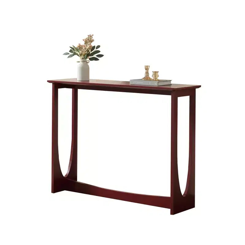 Kings Brand Furniture Console Table étroite 2 niveaux rectangulaire moderne Table de canapé pour entrée, couloir, salon