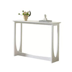 Kings Brand Furniture Console Table étroite 2 niveaux rectangulaire moderne Table de canapé pour entrée, couloir, salon