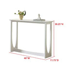 Kings Brand Furniture Console Table étroite 2 niveaux rectangulaire moderne Table de canapé pour entrée, couloir, salon