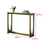 Kings Brand Furniture Console Table étroite 2 niveaux rectangulaire moderne Table de canapé pour entrée, couloir, salon