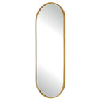 Miroir ovale haut Uttermost Varina 60 x 22 en or