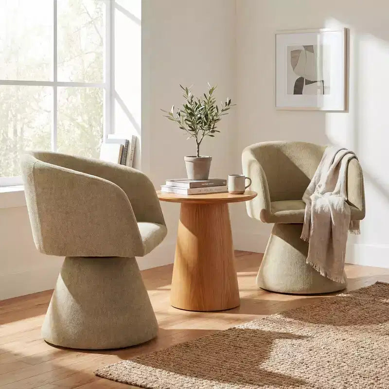 Christopher Knight Home Chai, chaises de salle à manger modernes rembourrées en métal pivotantes à 180° (Lot de 2)