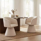Christopher Knight Home Chai, chaises de salle à manger modernes rembourrées en métal pivotantes à 180° (Lot de 2)