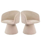 Christopher Knight Home Chai, chaises de salle à manger modernes rembourrées en métal pivotantes à 180° (Lot de 2)