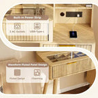 Coiffeuse avec miroir lumineux, coiffeuse avec station de recharge, coiffeuse à plateau en verre avec tabouret de rangement capitonné pour chambre à coucher