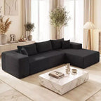 Costway Grand canapé modulaire 110,5 avec assises profondes et dossiers confortables, accoudoirs confortables Beige/Gris/Vert/Noir