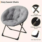 Grande chaise pliante confortable à fleurs pour adultes, fauteuil rembourré en coton avec cadre en métal pour chambre, salle de jeux et petits espaces