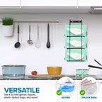Stock Your Home Distributeur Triple de Gants en Métal Noir, Support Mural pour Boîte à Gants, Étagère à Boîtes de Mouchoirs pour Cuisine, Nettoyage, Placard, Laboratoire, Examen, Bureau