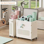 Panier à linge roulant avec couvercle et roulettes, panier à linge pliable pour vêtements sales, organiseur de rangement pour buanderie, chambre, salle de bain