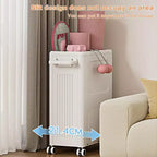 Panier à linge roulant avec couvercle et roulettes, panier à linge pliable pour vêtements sales, organiseur de rangement pour buanderie, chambre, salle de bain