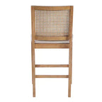 Tabourets de comptoir rembourrés Christopher Knight Home Maris en rotin tressé et hévéa style campagne française (Lot de 2)