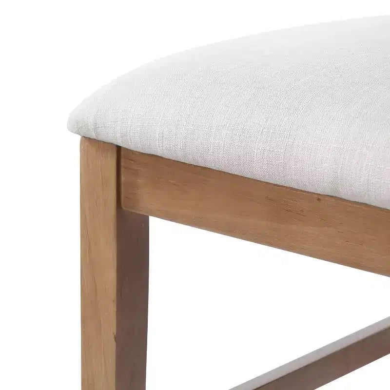 Tabourets de comptoir rembourrés Christopher Knight Home Maris en rotin tressé et hévéa style campagne française (Lot de 2)