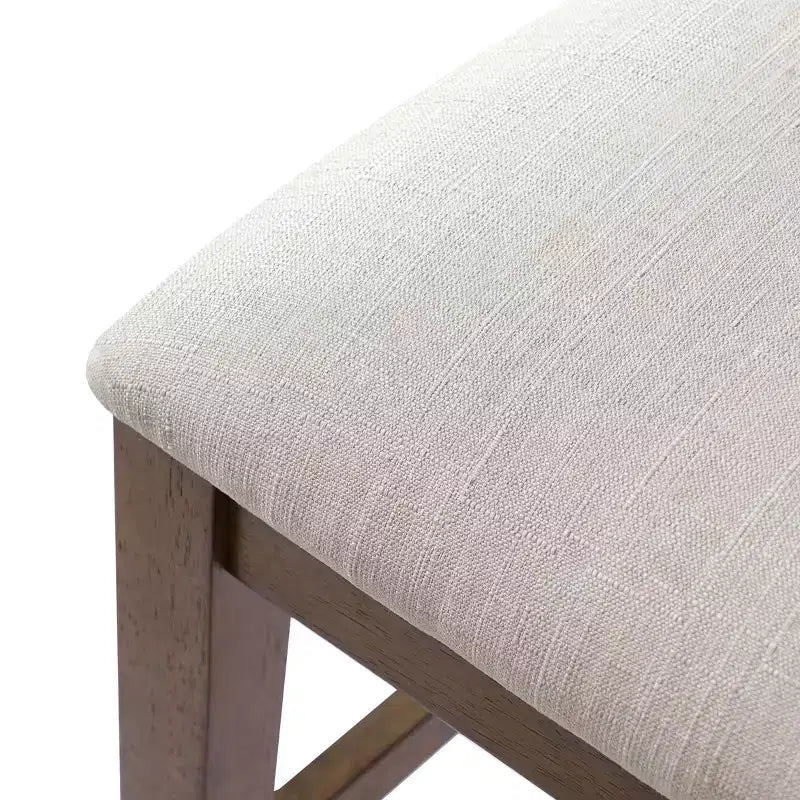 Tabourets de comptoir rembourrés Christopher Knight Home Maris en rotin tressé et hévéa style campagne française (Lot de 2)