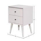 Table de chevet Flynn, Blanc