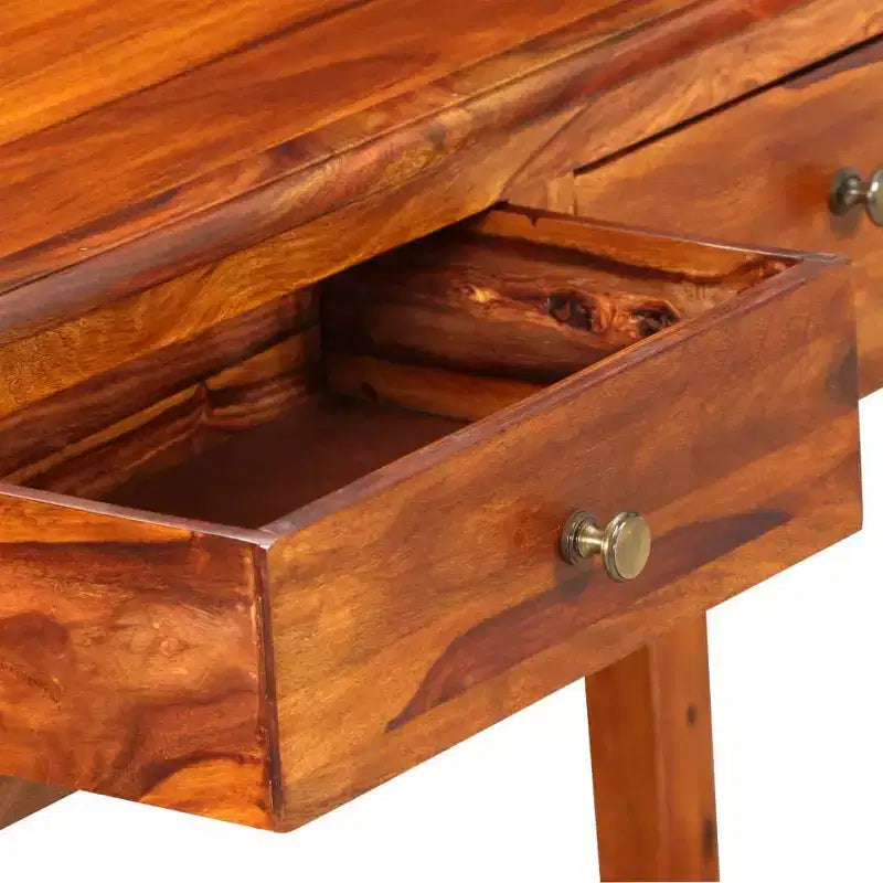 vidaXL Console Table Bois d'acacia Bois massif naturel Acacia moyen - Marron